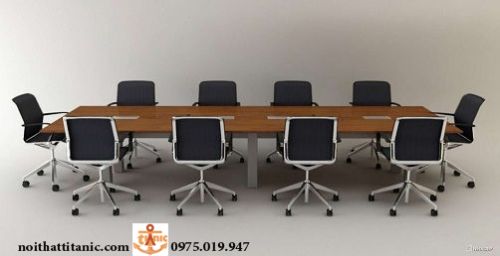 Bàn Họp Hiện Đại Cho Văn Phòng Gỗ Xoan Đào