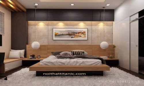 Phòng Ngủ Nhỏ - Giường Kiểu Nhật Hiện Đại 