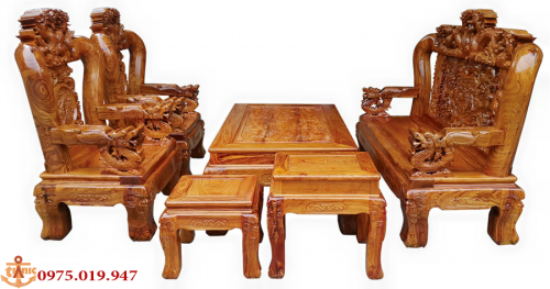 Bộ Salon Tay 16 Rồng Hương