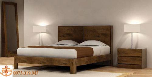 Giường Gỗ Thiết Kế Đơn Giản Bền Đẹp