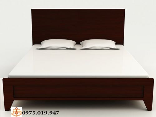 Giường Pano Đầu Vuông Nâu Cánh Gián