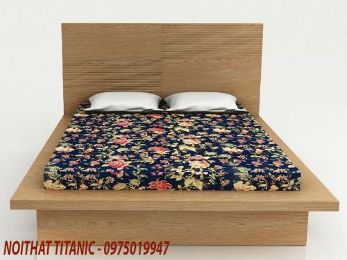 Giường Ngủ Kiểu Nhật Vân Sồi Vàng