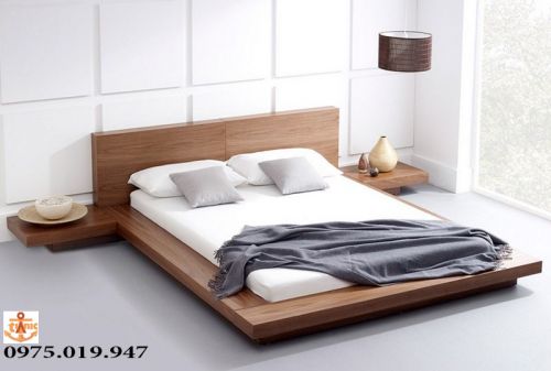 Giường Kiểu Nhật Vai Thấp Gỗ Tự Nhiên