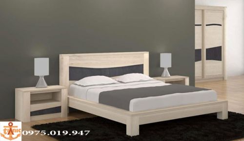 Giường Ngủ Gỗ Tự Nhiên Hiện Đại Dáng Chamber