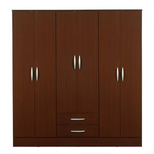 Tủ Áo Màu Nâu 4 Cánh Trơn Hiện Đại