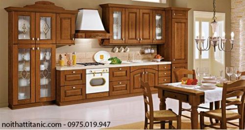 Tủ Bếp Tân Cổ Điển 