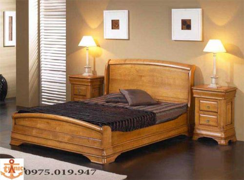 Giường Ngủ Gỗ Tự Nhiên Hiện Đại Dáng Chamber