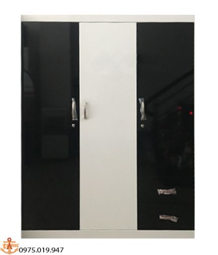 Tủ Quần Áo Hiện Đại 2 Cánh Đen
