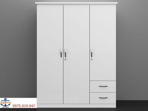 Tủ quần áo hiện đại màu trắng