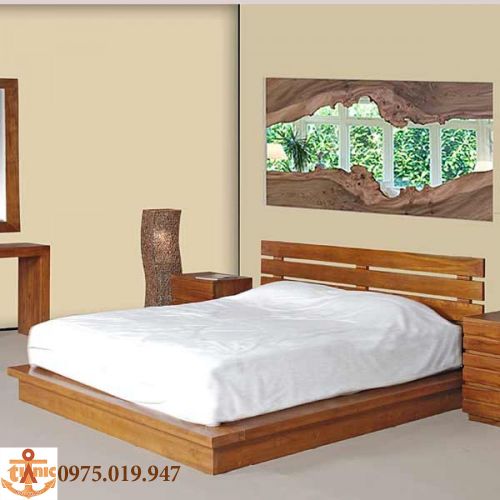 Giường Ngủ Gỗ Tự Nhiên Hiện Đại 